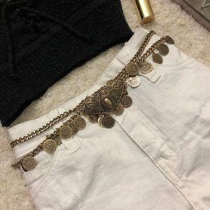Rustic Bohemian Gold Waist Chain